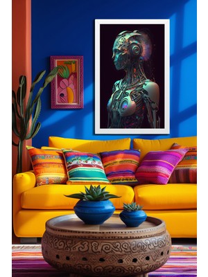 Marsilyan Space, Uzay, Yapay Zeka Mdf Plastik Çerçeveli Dekoratif Tablo 155