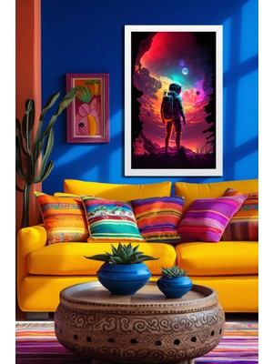 Marsilyan Space, Uzay, Yapay Zeka Mdf Plastik Çerçeveli Dekoratif Tablo 99