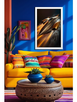 Marsilyan Space, Uzay, Yapay Zeka Mdf Plastik Çerçeveli Dekoratif Tablo 199