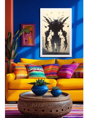 Marsilyan Space, Uzay, Yapay Zeka Mdf Plastik Çerçeveli Dekoratif Tablo 202