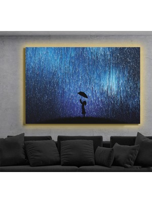 Marsilyan LED Işıklı Kanvas Tablo, 3D Dekoratif Baskılı Tablo Yapay Zeka Destekli Modern Tasarımlar 520