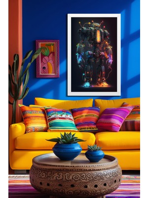 Marsilyan Space, Uzay, Yapay Zeka Mdf Plastik Çerçeveli Dekoratif Tablo 193