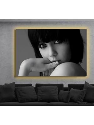 Marsilyan LED Işıklı Kanvas Tablo, 3D Dekoratif Baskılı Tablo Yapay Zeka Destekli Modern Tasarımlar 113