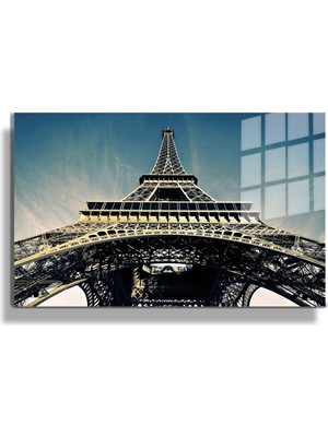 Marsilyan Şehirler ve Manzaralar, Yapay Zeka Destekli, 3D Dekoratif Baskı Yatay Cam Tablo 120