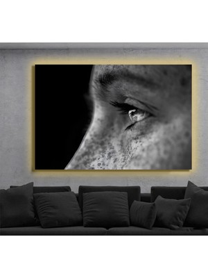 Marsilyan LED Işıklı Kanvas Tablo, 3D Dekoratif Baskılı Tablo Yapay Zeka Destekli Modern Tasarımlar 523