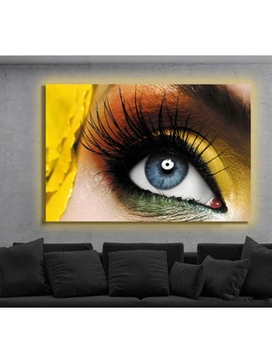 Marsilyan LED Işıklı Kanvas Tablo, 3D Dekoratif Baskılı Tablo Yapay Zeka Destekli Modern Tasarımlar 96