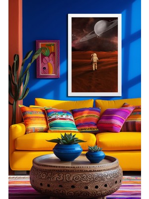 Marsilyan Space, Uzay, Yapay Zeka Mdf Plastik Çerçeveli Dekoratif Tablo 21