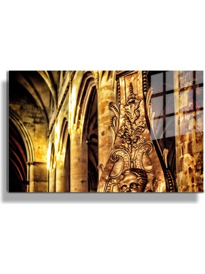 Marsilyan Şehirler ve Manzaralar, Yapay Zeka Destekli, 3D Dekoratif Baskı Yatay Cam Tablo 38