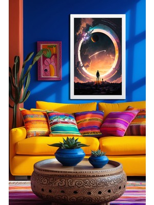 Marsilyan Space, Uzay, Yapay Zeka Mdf Plastik Çerçeveli Dekoratif Tablo 103