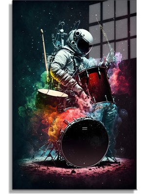 Marsilyan Space/uzay Yapay Zeka Özel Tasarım Cam Tablo Ofis, Mutfak Çocuk Odası, Salon 33