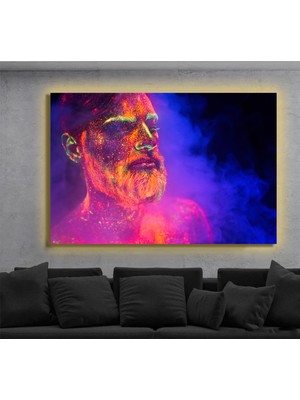 Marsilyan LED Işıklı Kanvas Tablo, 3D Dekoratif Baskılı Tablo Yapay Zeka Destekli Modern Tasarımlar 09