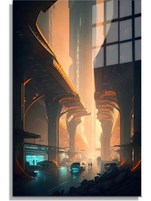 Marsilyan Space/uzay Yapay Zeka Özel Tasarım Cam Tablo Ofis, Mutfak Çocuk Odası, Salon 191