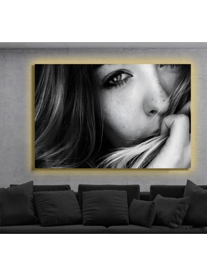 Marsilyan LED Işıklı Kanvas Tablo, 3D Dekoratif Baskılı Tablo Yapay Zeka Destekli Modern Tasarımlar 197