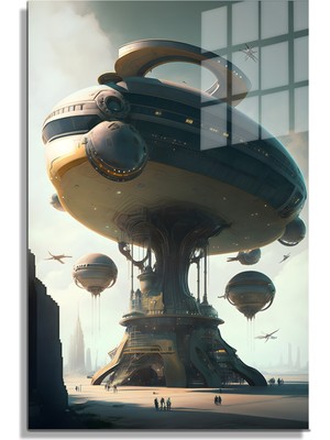 Marsilyan Space/uzay Yapay Zeka Özel Tasarım Cam Tablo Ofis, Mutfak Çocuk Odası, Salon 195