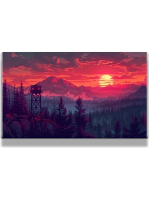 Marsilyan Sanatsal Yapayzeka, Creative Art, 3D Dekoratif Baskı Yatay Cam Tablo 221