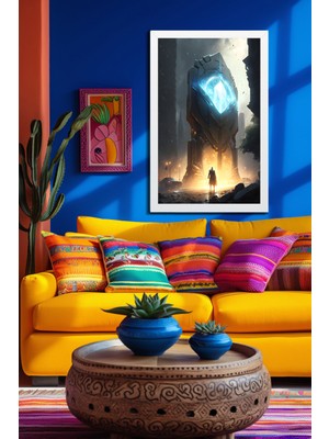 Marsilyan Space, Uzay, Yapay Zeka Mdf Plastik Çerçeveli Dekoratif Tablo 181