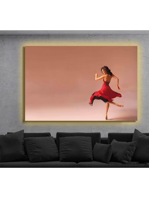 Marsilyan LED Işıklı Kanvas Tablo, 3D Dekoratif Baskılı Tablo Yapay Zeka Destekli Modern Tasarımlar 489