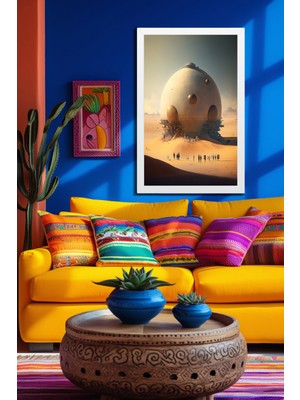 Marsilyan Space, Uzay, Yapay Zeka Mdf Plastik Çerçeveli Dekoratif Tablo 215