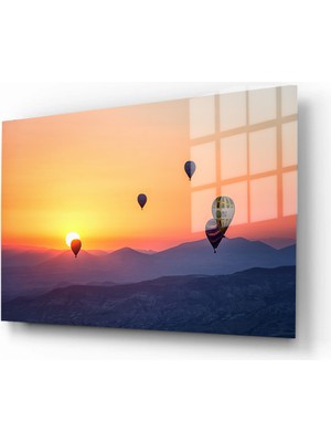 Marsilyan Doğa, Manzara 3D Dekoratif Baskı Yatay Cam Tablo 01