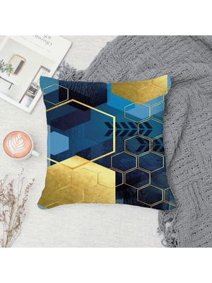 Çift Taraf Baskılı Gizli Di Özel Tasarım Süet Dokulu Kırlent Kılıfı Takımı 297