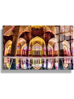 Marsilyan Şehirler ve Manzaralar, Yapay Zeka Destekli, 3D Dekoratif Baskı Yatay Cam Tablo 112