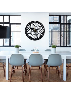 Metal Arapça Rakamlı Semazen Tasarımlı Duvar Saati,salon, Mutfak, Ev, Ofis Duvar Saati (45CM x 45CM