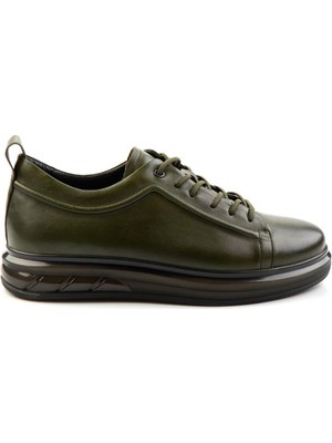 Bambi Haki Leather Erkek Casual Ayakkabı E01398300243