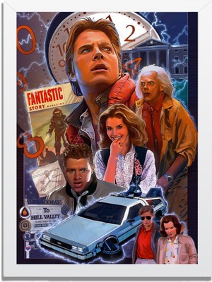 Dizi- Film Karakter ve Afişleri Mdf Plastik Çerçeveli Dekoratif Tablo 01