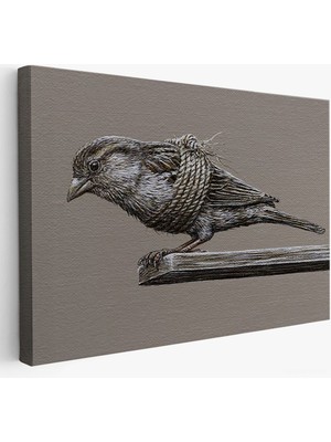 Marsilyan Özgürlük Tablosu - Kanatları Bağlı KUŞ-7203