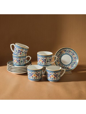 Karaca Beylerbeyi 6 Kişilik Kahve Fincan Takımı 80 ml