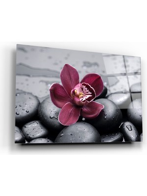 Marsilyan Çiçek Cam Tablo | Hediyelik, Dekoratif, Ofis, Mutfak