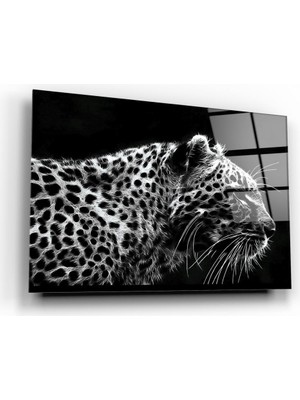 Marsilyan Leopar Cam Tablo | Hediyelik, Dekoratif, Ofis, Mutfak