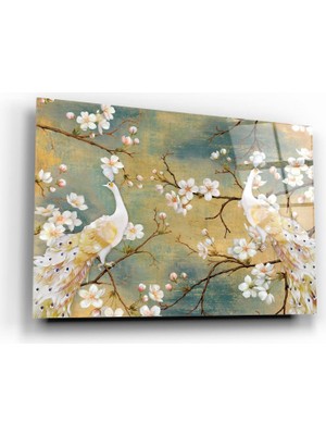 Marsilyan Çiçek Cam Tablo | Hediyelik, Dekoratif, Ofis, Mutfak