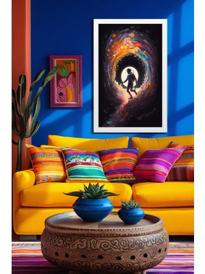 Marsilyan Space, Uzay, Yapay Zeka Mdf Plastik Çerçeveli Dekoratif Tablo 115