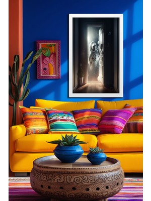 Marsilyan Space, Uzay, Yapay Zeka Mdf Plastik Çerçeveli Dekoratif Tablo 218