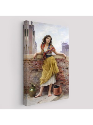 The Watercarrier Eugene De Blaas Su Taşıyan Kız TABLOSU-6435