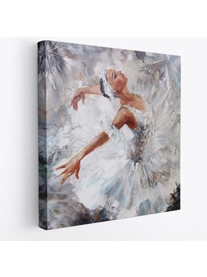 Balerin Kız Yağlıboya Görünüm Dekoratif Kanvas Duvar TABLOSU-5824