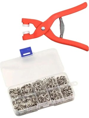 Çıt Çıt Düğme Takma Çakma Aparatı Makinesi ve 100 Adet Çıt Çıt