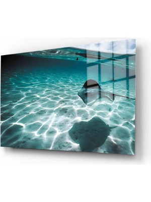 Marsilyan Doğa, Manzara 3D Dekoratif Baskı Yatay Cam Tablo 01