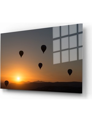 Marsilyan Doğa, Manzara 3D Dekoratif Baskı Yatay Cam Tablo 01