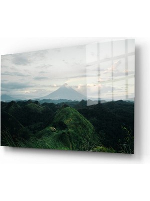 Marsilyan Doğa, Manzara 3D Dekoratif Baskı Yatay Cam Tablo 01