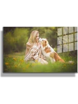 Marsilyan Eğlenceli Hayvanlar, Yapay Zeka Destekli, 3D Dekoratif Baskı Yatay Cam Tablo 482