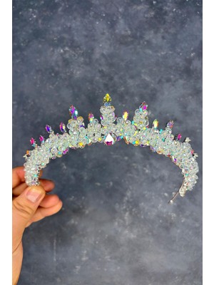 Likya Boncuk Işlemeli Gelin Kına Tacı