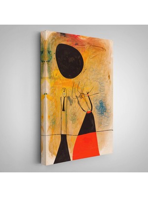 Joan Miro - Deux Şahsiyetler TABLOSU-8110