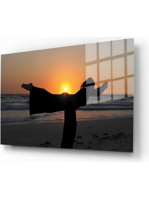 Marsilyan Doğa, Manzara 3D Dekoratif Baskı Yatay Cam Tablo 01