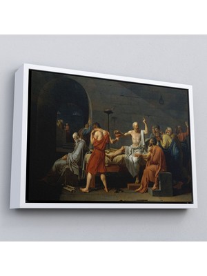 Marsilyan Çerçeveli Baldıran Zehri Içen Sokrates Kanvas TABLO-3567