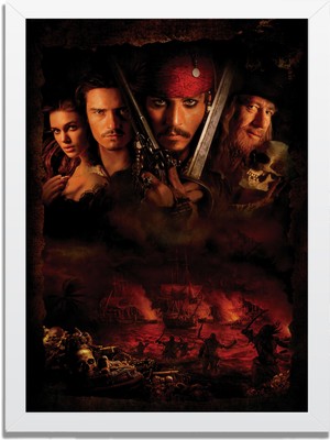 Dizi- Film Karakter ve Afişleri Mdf Plastik Çerçeveli Dekoratif Tablo 01