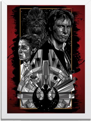 Dizi- Film Karakter ve Afişleri Mdf Plastik Çerçeveli Dekoratif Tablo 01