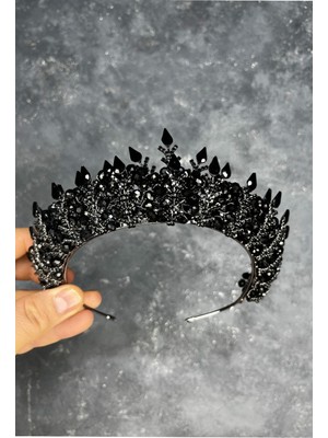 Ala Boncuklu Tasarım Gelin Kına Tacı