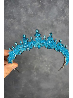 Likya Boncuk Işlemeli Gelin Kına Tacı